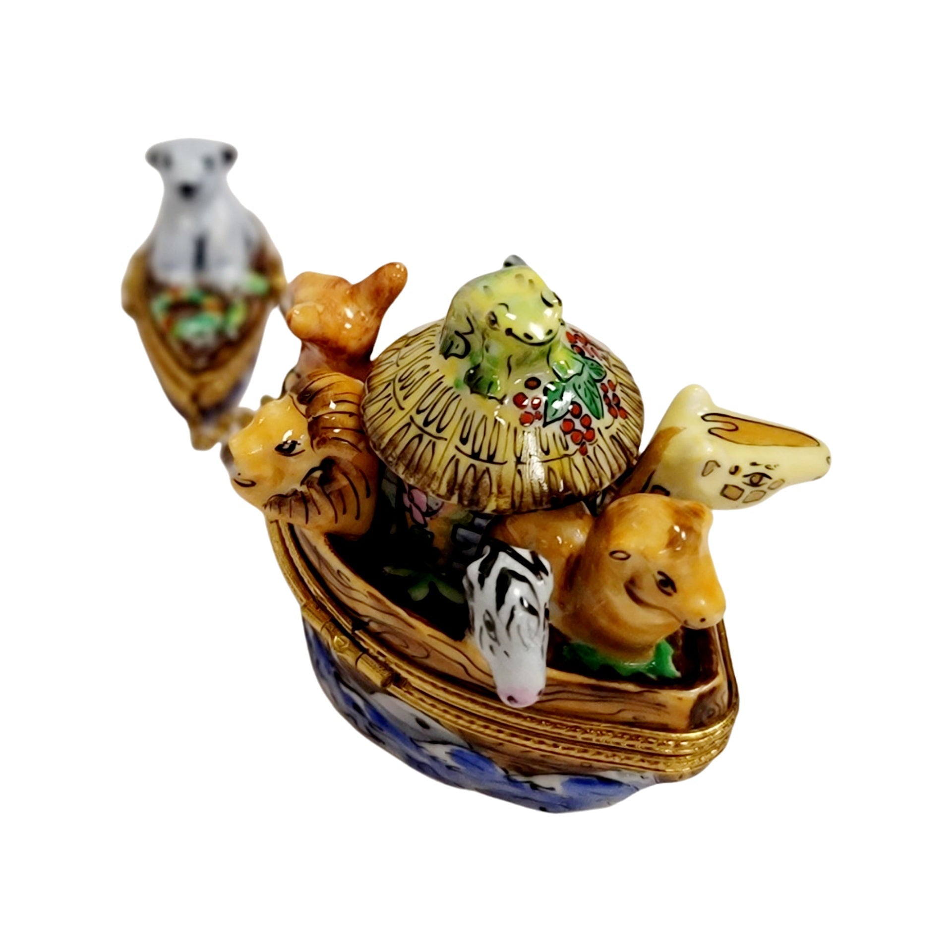 Noah's Ark Limoges Box Delight Porcelain Limoges Religion Christian French Trinket Box