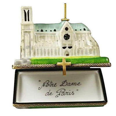 Notre Dame Rochard Porcelain Limoges France Paris religious Christian French Trinket Box