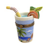 Ocean-Inspired Cocktail Glass Porcelain Limoges beach ocean travel wine French Trinket Box