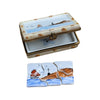 Ocean Scene Puzzle Box Porcelain Limoges LIMOGES BOXES beach games gambling travel French Trinket Box