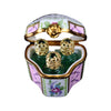 Odd Shape- 3 Perfume Bottles Porcelain Limoges Perfume French Trinket Box
