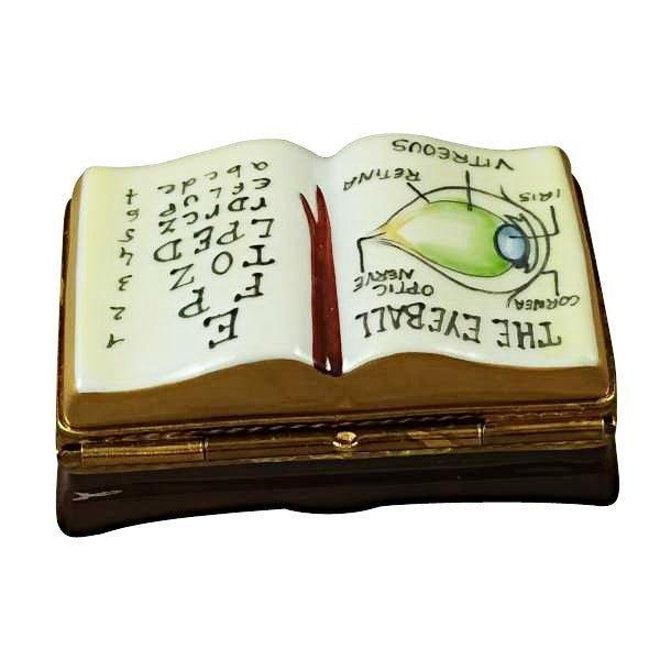 Ophthalmologist / Eye Doctor Book Porcelain Limoges professional book French Trinket Box