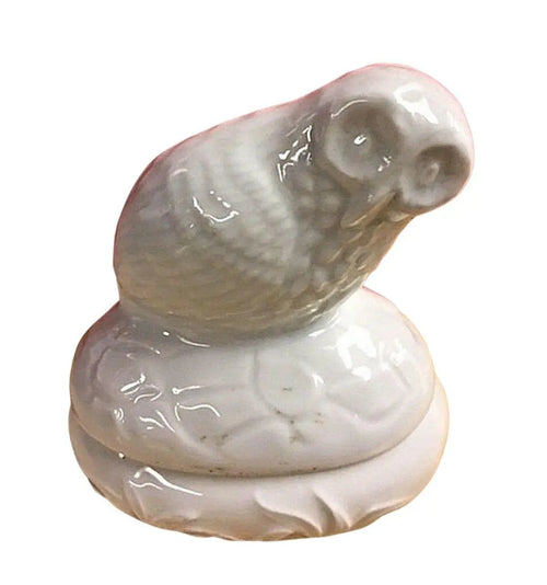 Owl Charm Limoges Box Porcelain Limoges Owl bird birds LIMOGES BOXES French Trinket Box