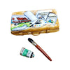 Paint Brush Limoges Box Figurine Porcelain Limoges fine art Baby LIMOGES BOXES French Trinket Box
