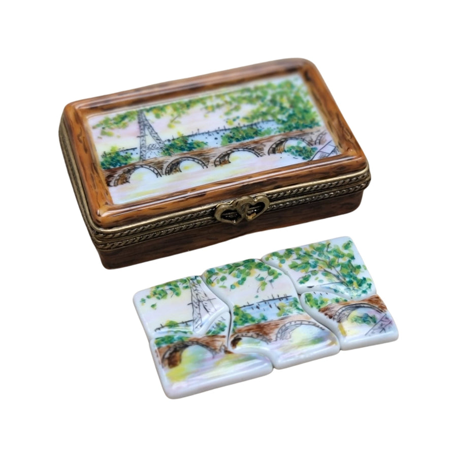Paris Enchantment Limoges Box Porcelain Limoges LIMOGES BOXES games gambling travel Paris France French Trinket Box