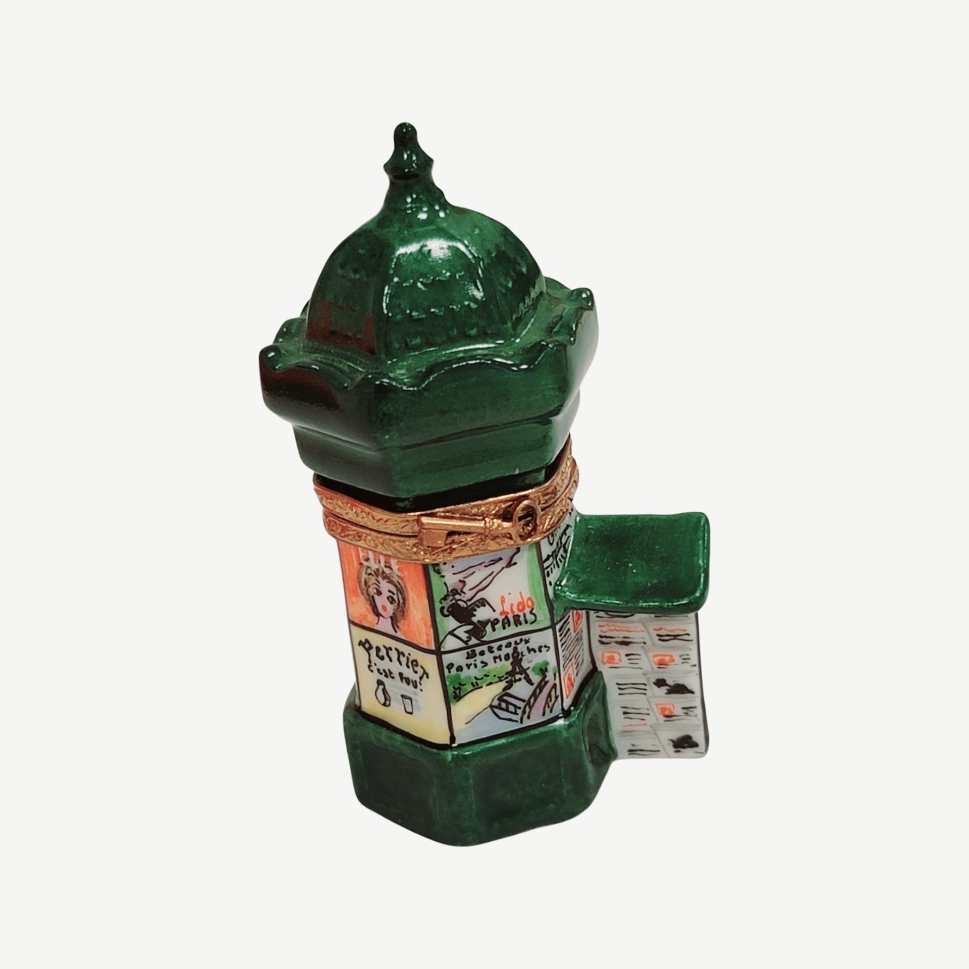 Paris Kiosk Limoges Box Porcelain Limoges France Paris monuments Limoges Box French Trinket Box