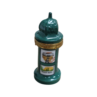 Paris Kiosk Limoges Box Porcelain Limoges France Paris monuments Limoges Box Travel French Trinket Box