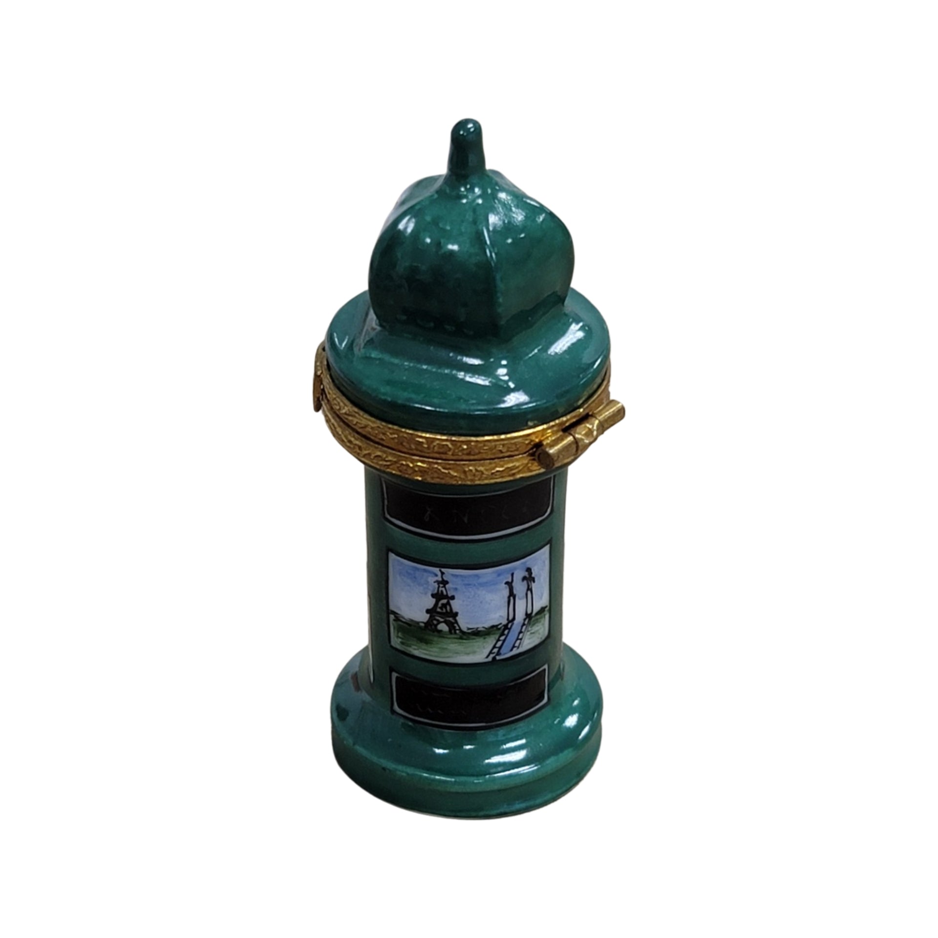 Paris Kiosk Limoges Box Porcelain Limoges France Paris monuments Limoges Box Travel French Trinket Box
