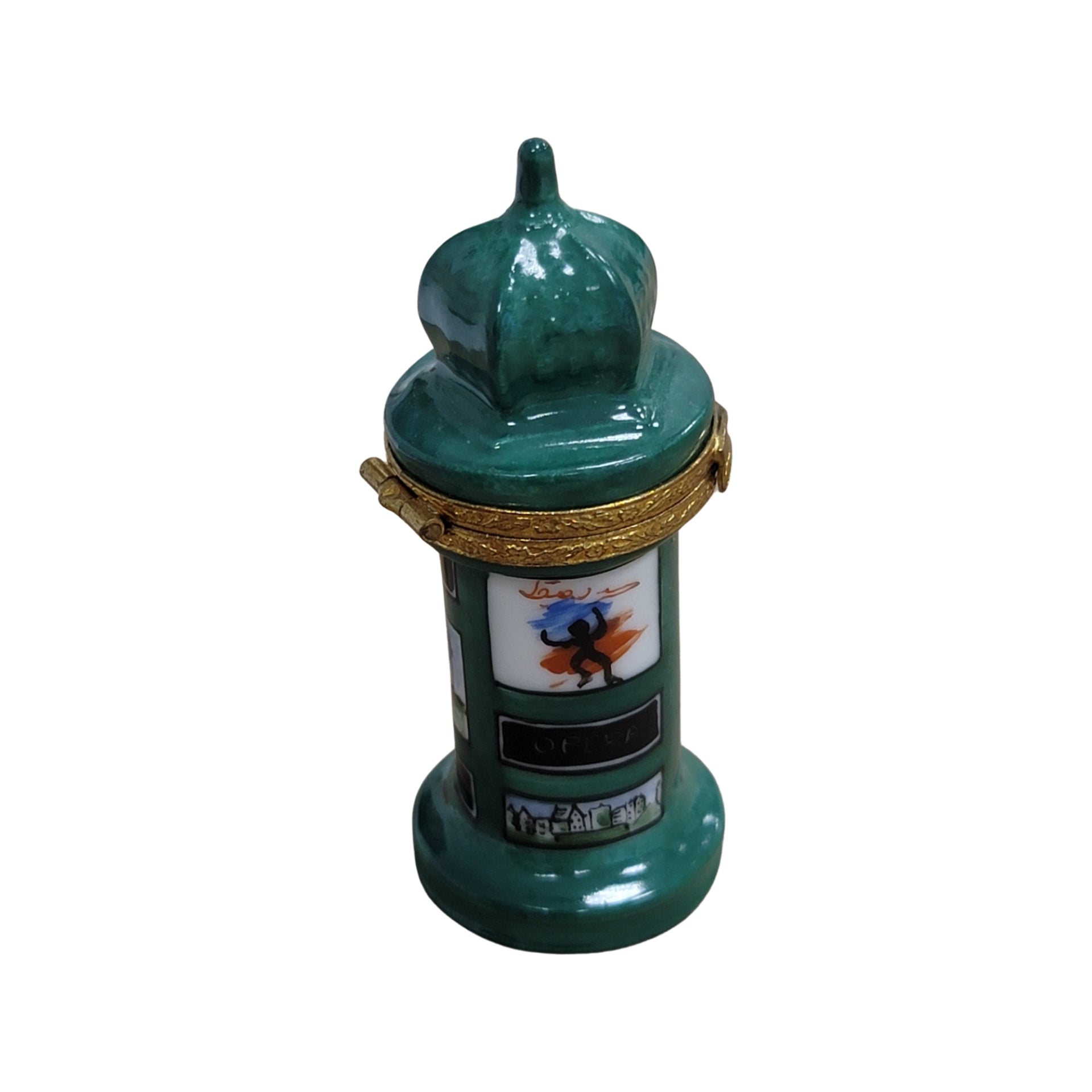 Paris Kiosk Limoges Box Porcelain Limoges France Paris monuments Limoges Box Travel French Trinket Box