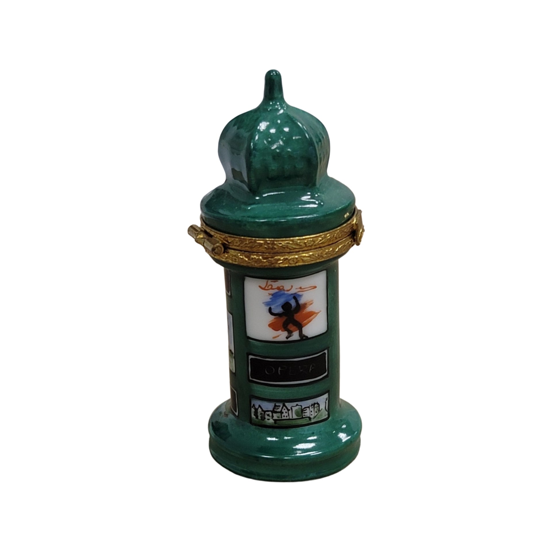 Paris Kiosk Limoges Box Porcelain Limoges France Paris monuments Limoges Box Travel French Trinket Box