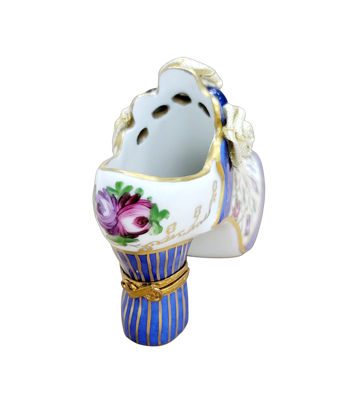 Parisian Elegance Shoe Box Porcelain Limoges shoe figurine LIMOGES BOXES French Trinket Box