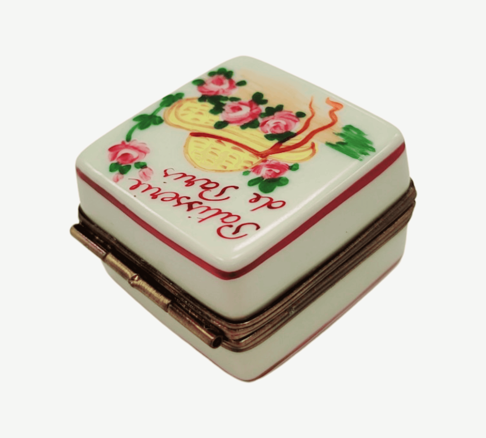 Parisian Pastry Truffle Box Porcelain Limoges Dessert France French Trinket Box