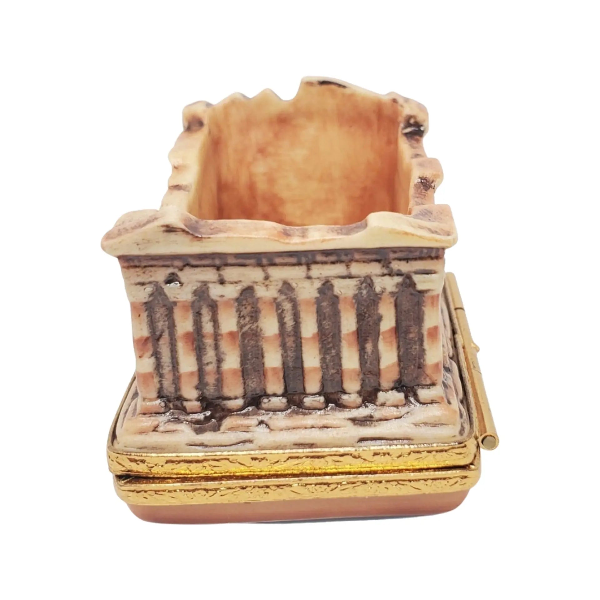 Parthenon Porcelain Limoges monuments travel French Trinket Box