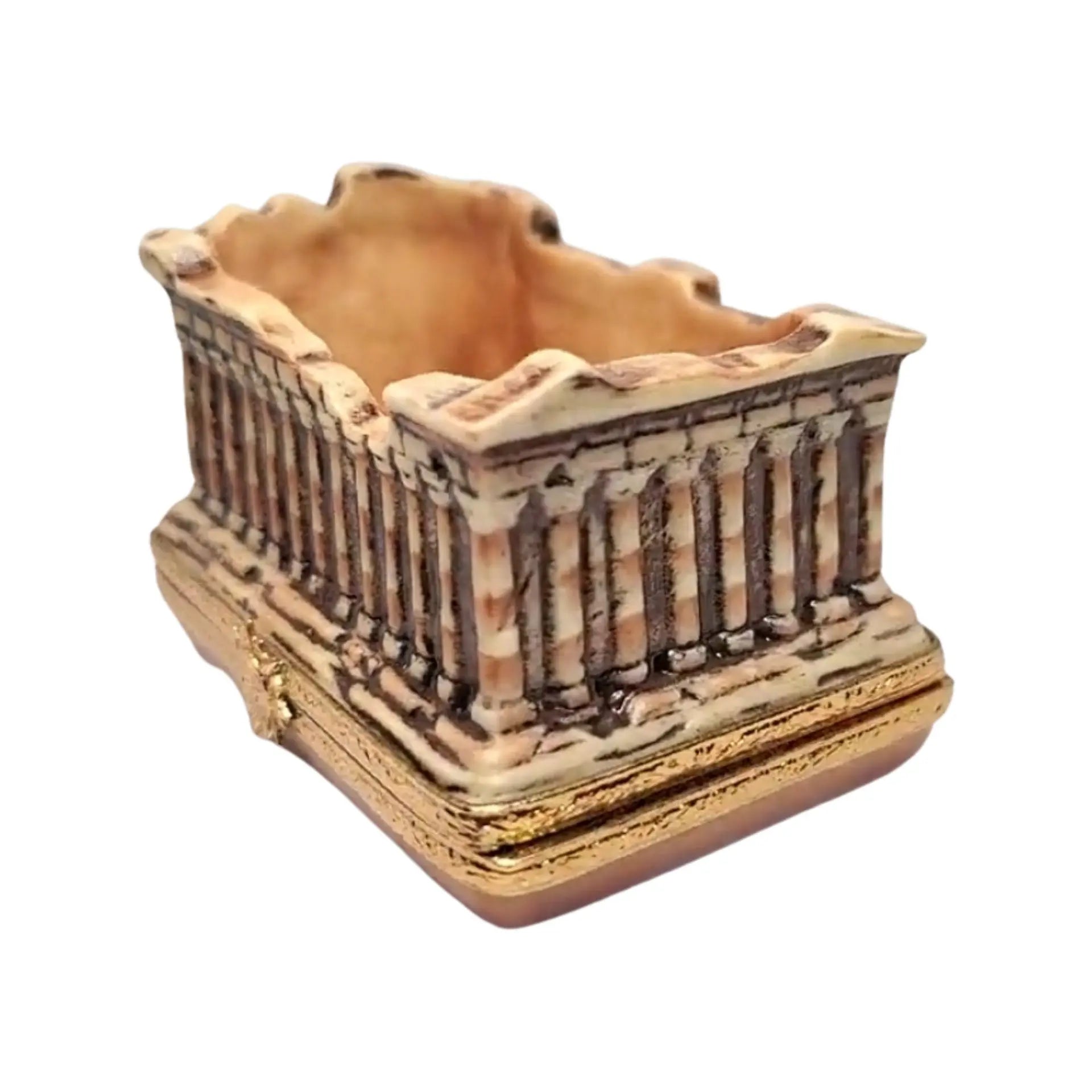 Parthenon Porcelain Limoges monuments travel French Trinket Box