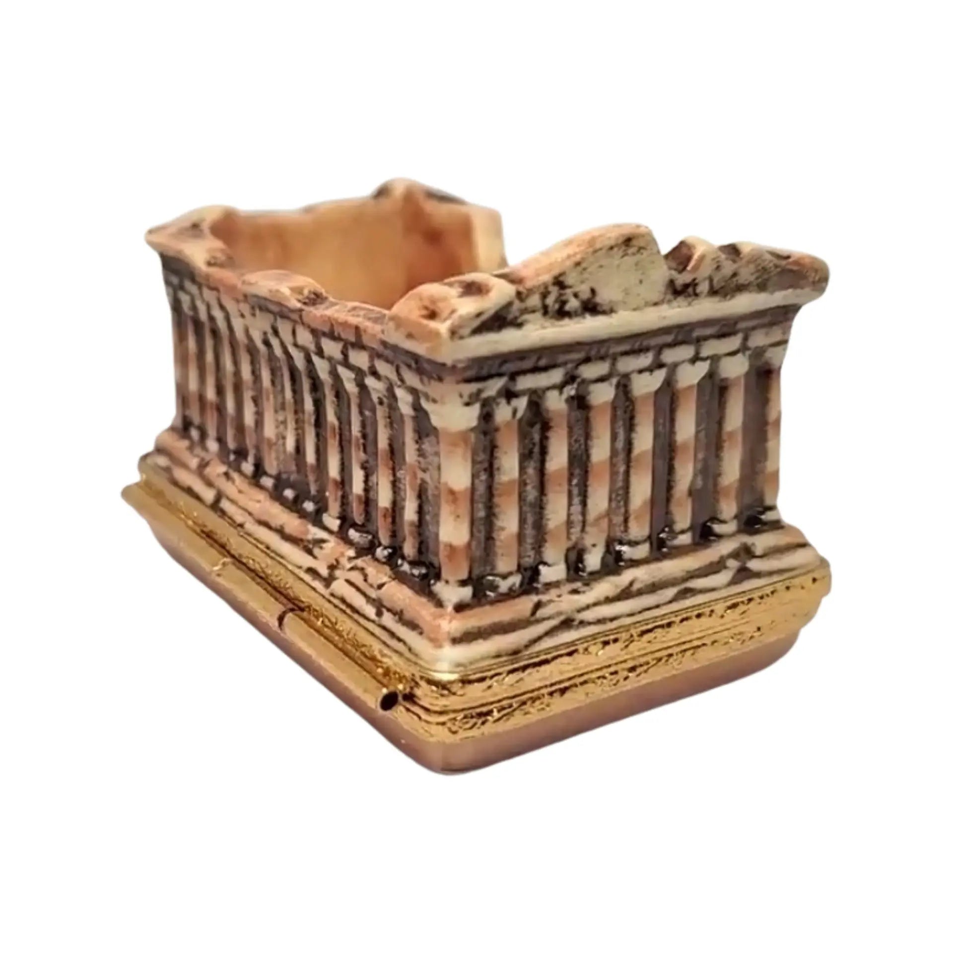 Parthenon Porcelain Limoges monuments travel French Trinket Box