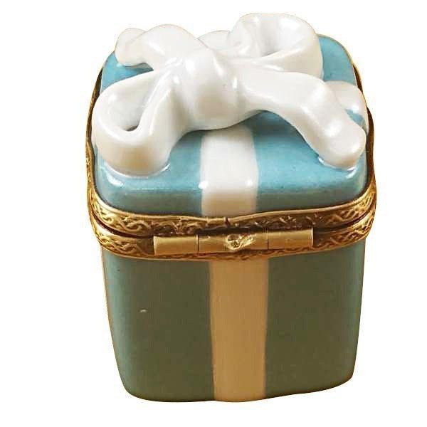 Pastel Blue Gift Porcelain Limoges present gift birthday French Trinket Box