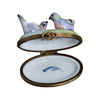 Pastel Pigeons Porcelain Elegance Porcelain Limoges bird LIMOGES BOXES French Trinket Box
