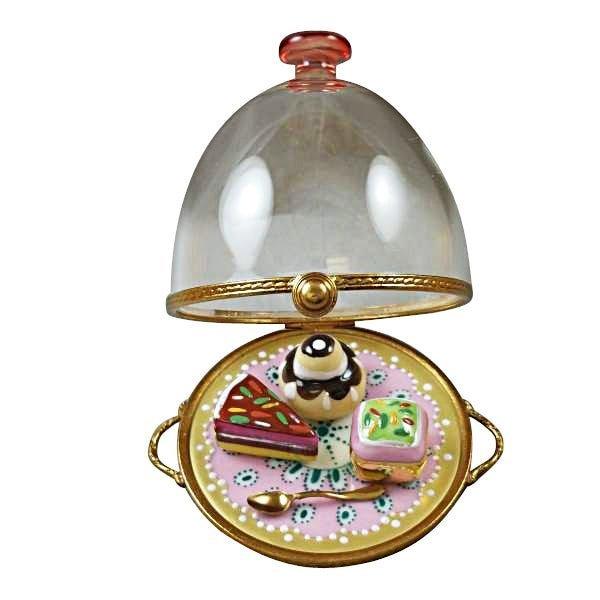 Pastry Dish Porcelain Limoges Dessert Home French Trinket Box