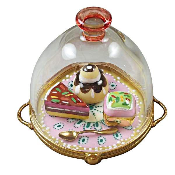 Pastry Dish Porcelain Limoges Dessert Home French Trinket Box