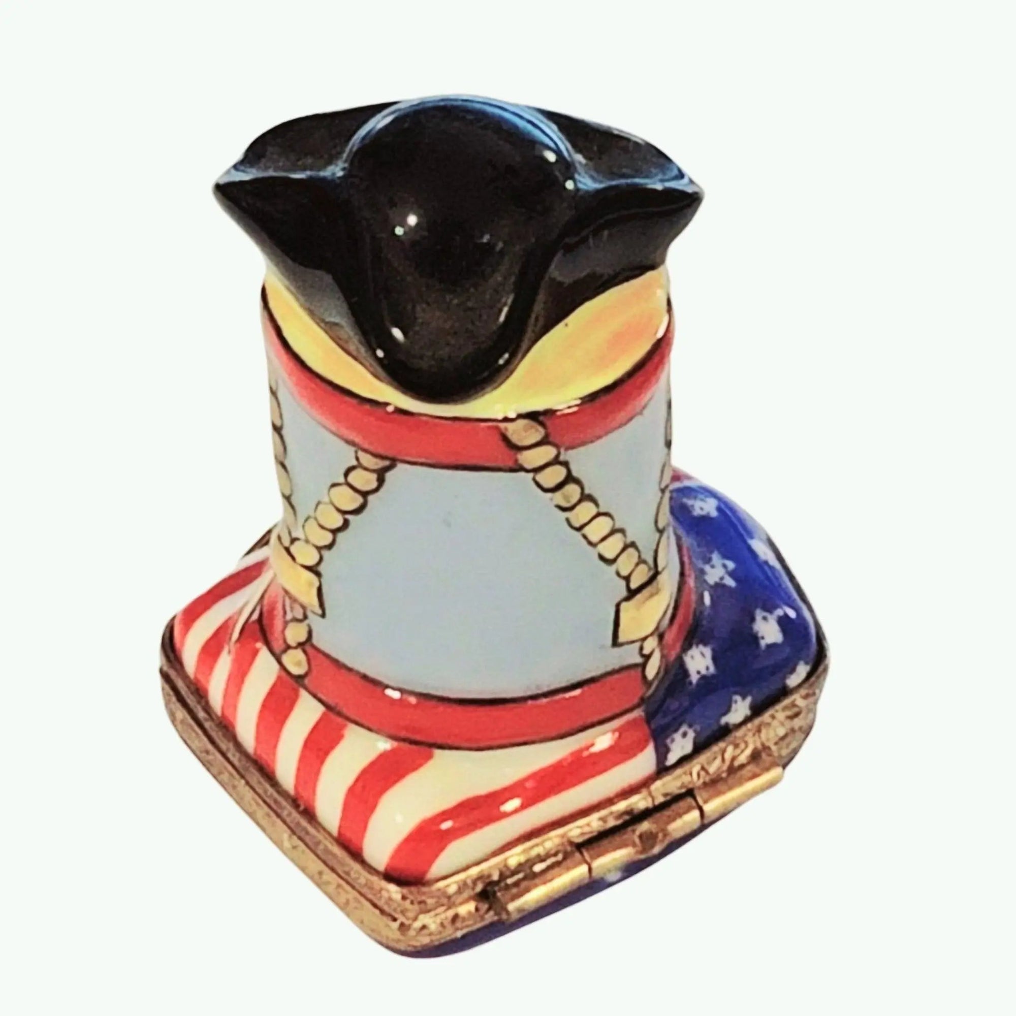 Patriotic American Limoges Box Porcelain Limoges united patriotic Limoges Imports Limoges Boxes French Trinket Box