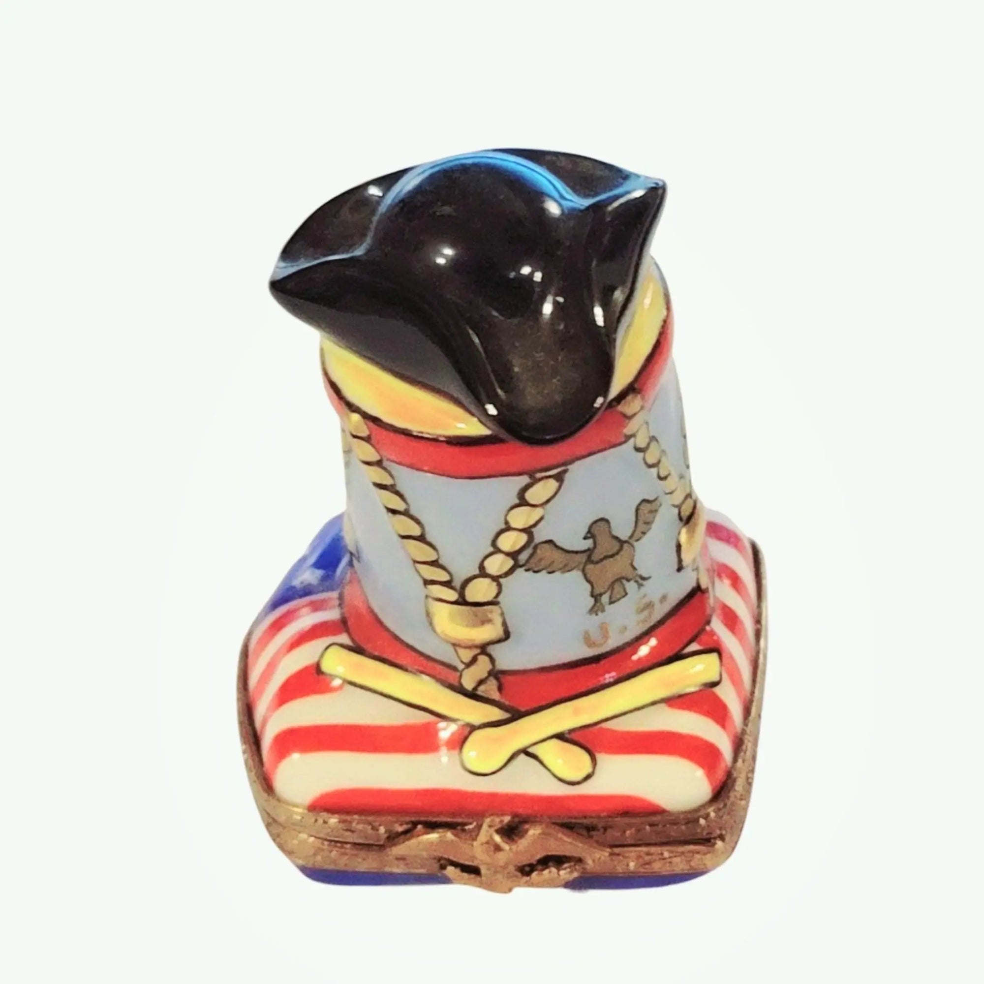 Patriotic American Limoges Box Porcelain Limoges united patriotic Limoges Imports Limoges Boxes French Trinket Box