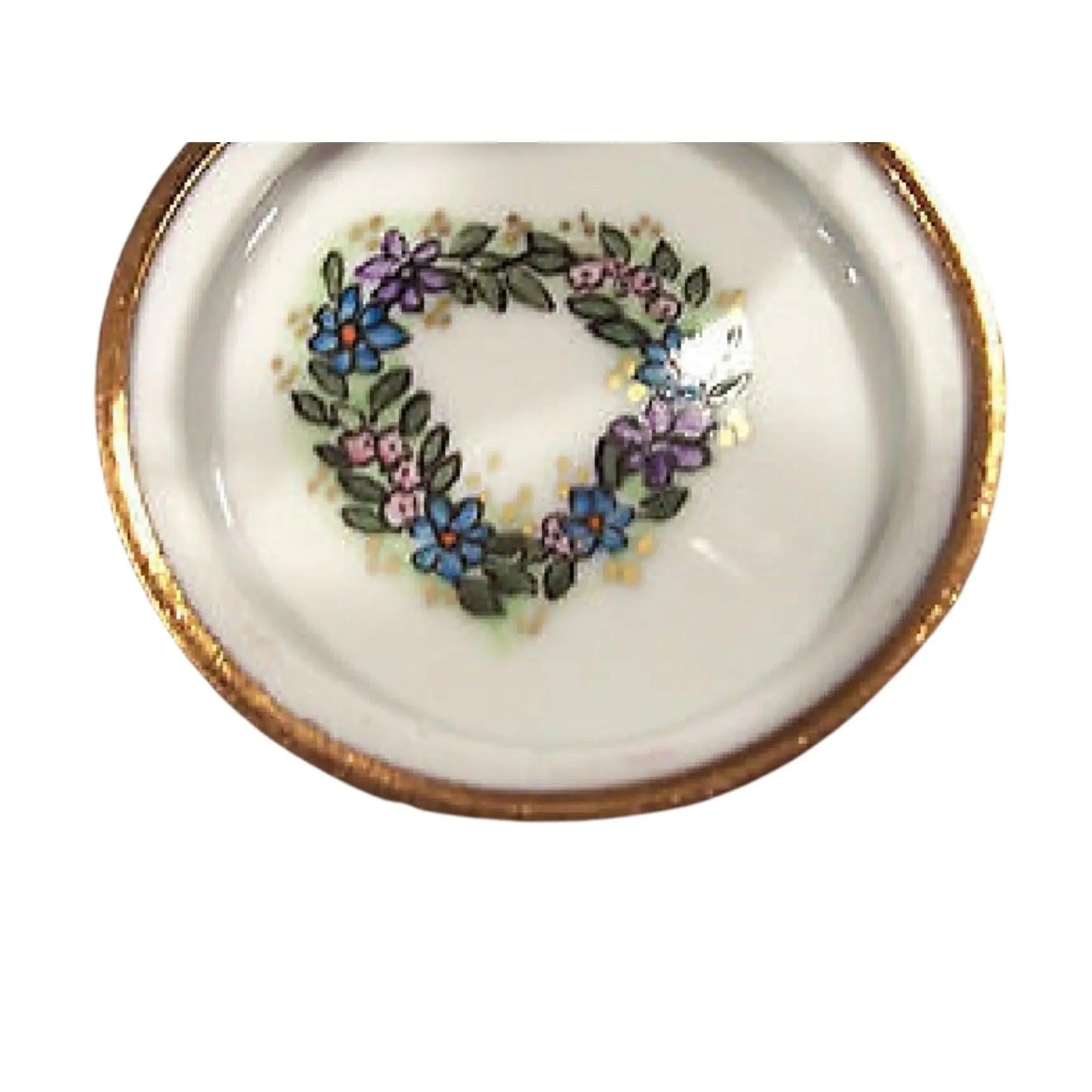 Peace Sign USA Porcelain Limoges united states patriotic French Trinket Box