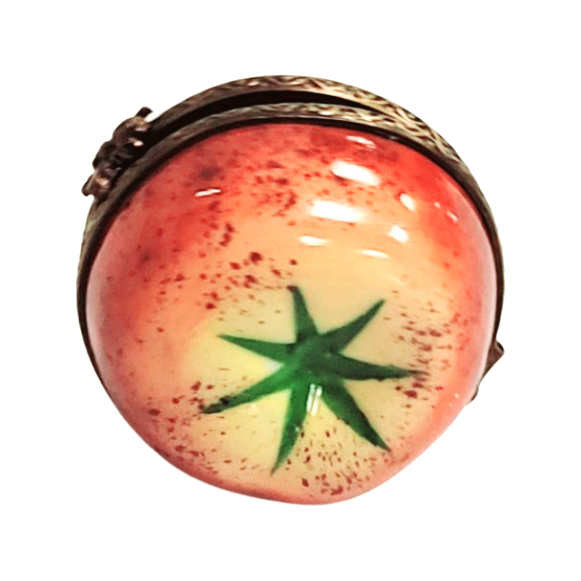 Exquisite Hand-Painted Pear Box Porcelain Limoges fruit vegetables French Trinket Box