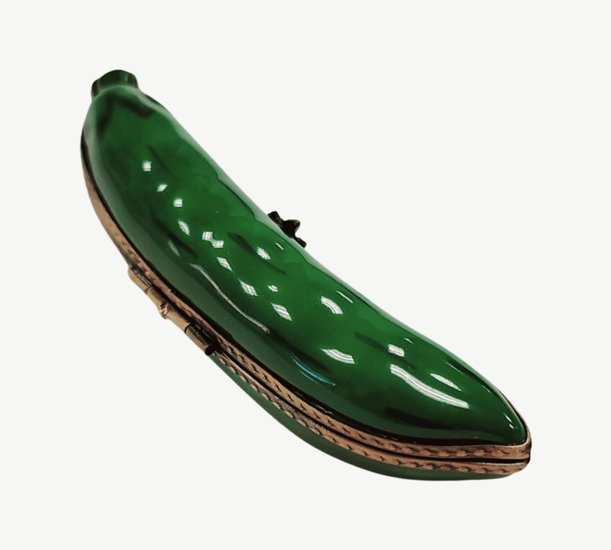 Charming Peas in Pod Box Porcelain Limoges fruit vegetables French Trinket Box