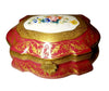 Penicaud Montaigne Jewelry Chest Porcelain Limoges jewelry tradtional French Trinket Box