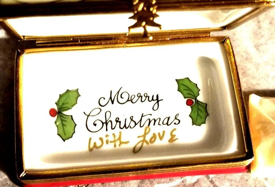 Personalized Holiday Limoges Box Porcelain Limoges Goodie personalize inscription French Trinket Box