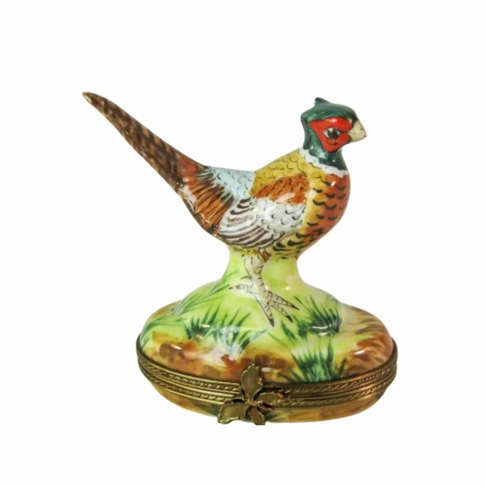 Pheasant Porcelain Limoges bird limoges boxes French Trinket Box