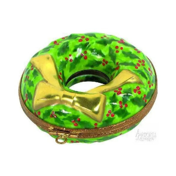 Pine Wreath Limoges Box for Home