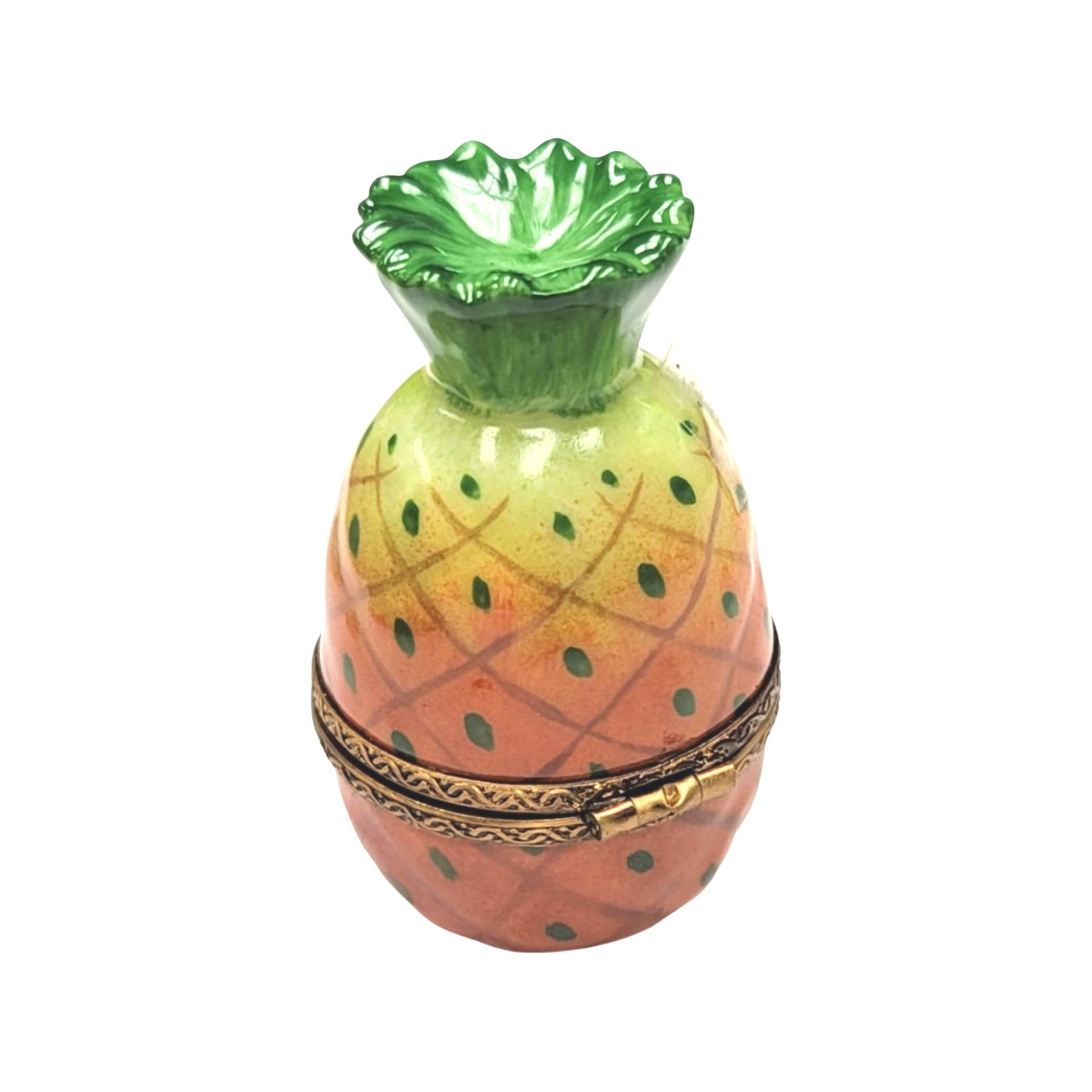 Pineapple Porcelain Limoges Box Porcelain Limoges fruit vegetables French Trinket Box