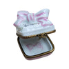 Pink Baby Teeth Treasure Box Porcelain Limoges Baby French Trinket Box