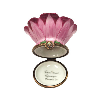 Pink Floral Elegance Box Porcelain Limoges valentine rose garden French Trinket Box