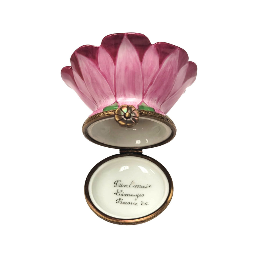 Pink Floral Elegance Box Porcelain Limoges valentine rose garden French Trinket Box