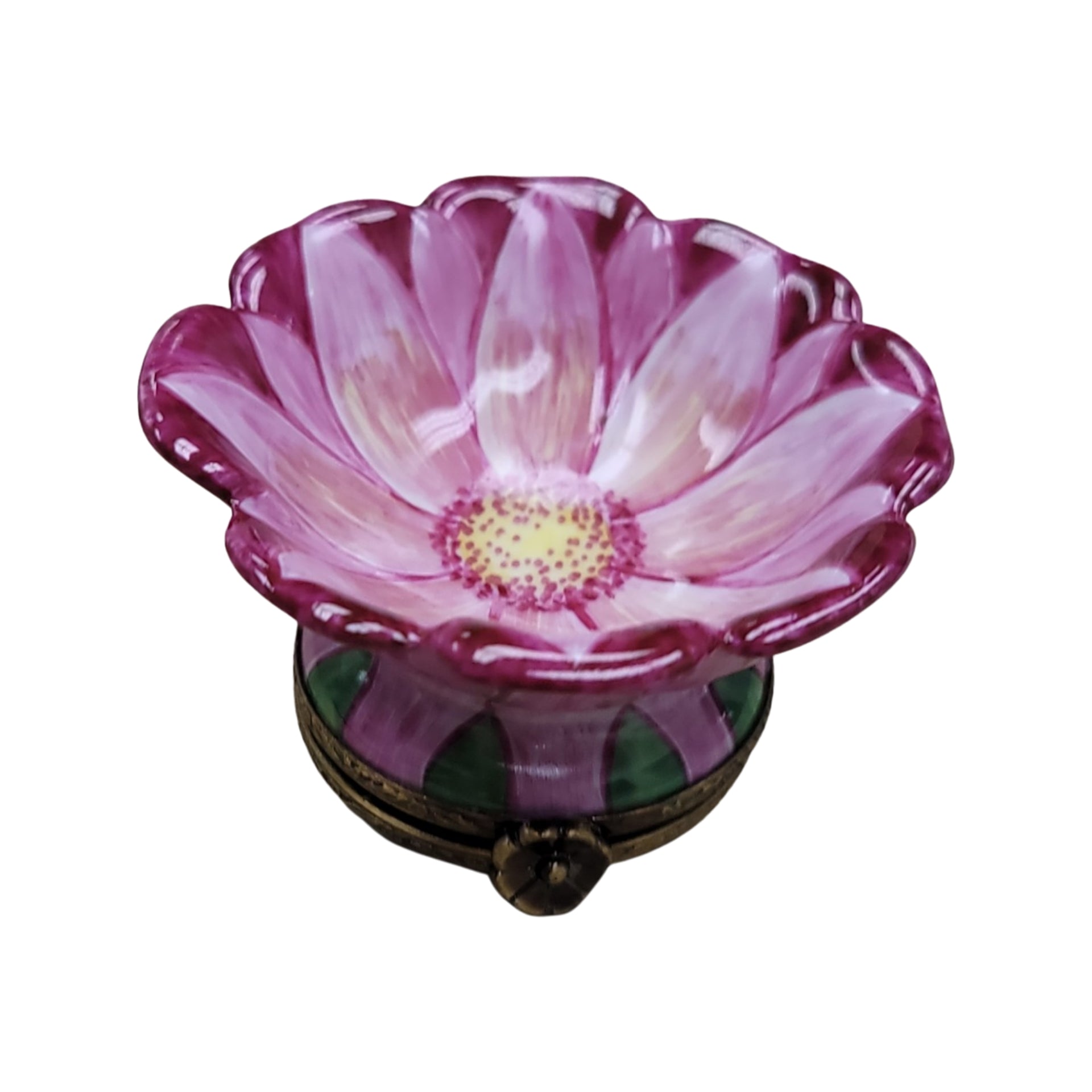 Pink Floral Elegance Box Porcelain Limoges valentine rose garden French Trinket Box