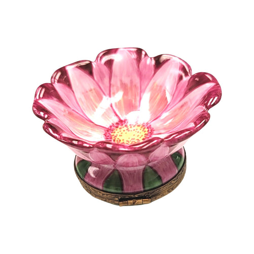 Pink Floral Elegance Box Porcelain Limoges valentine rose garden French Trinket Box
