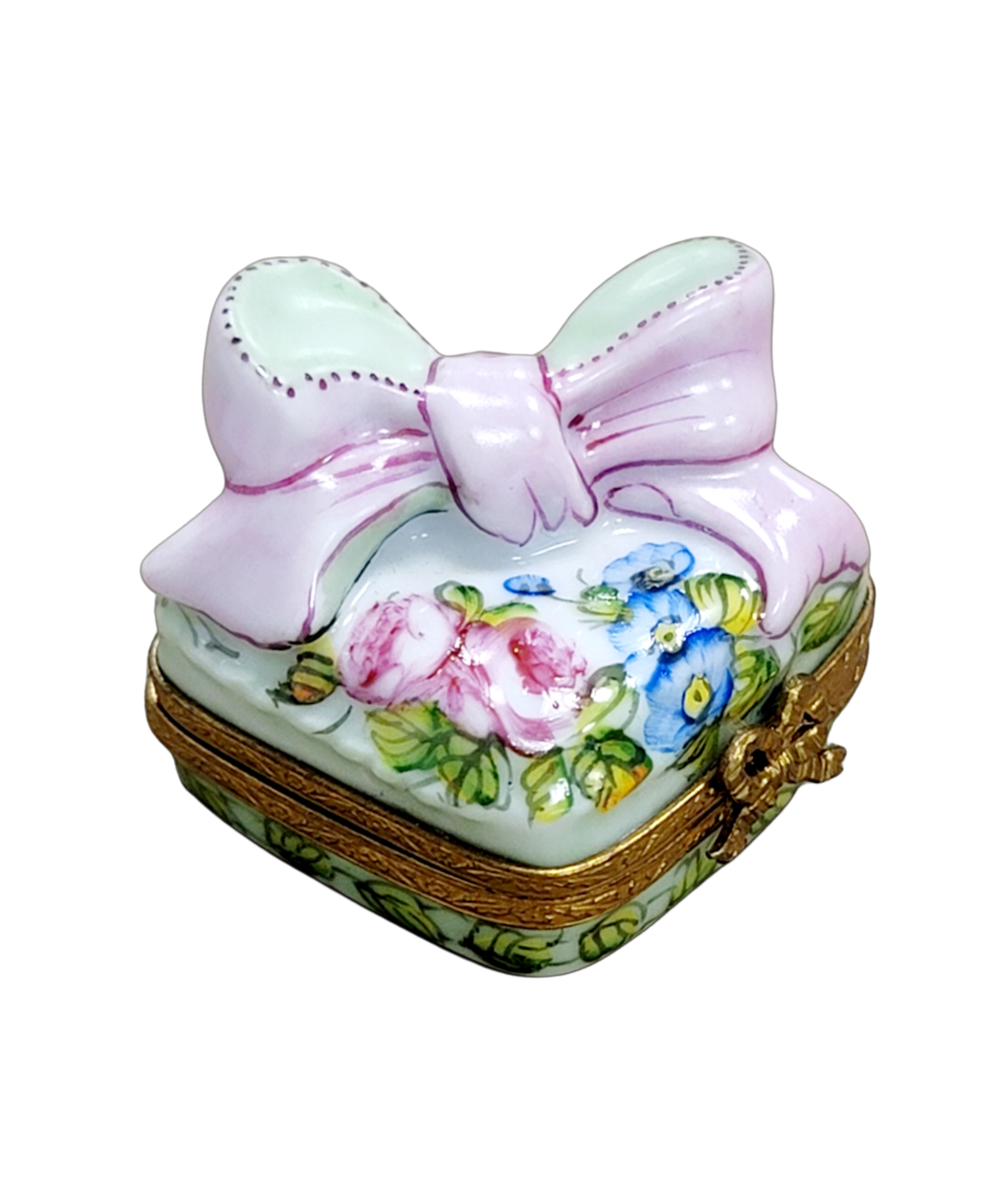Pink Floral Gift Limoges Box Porcelain Limoges Limoges Box special birthday spring French Trinket Box
