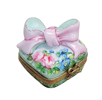 Pink Floral Gift Limoges Box Porcelain Limoges Limoges Box special birthday spring French Trinket Box