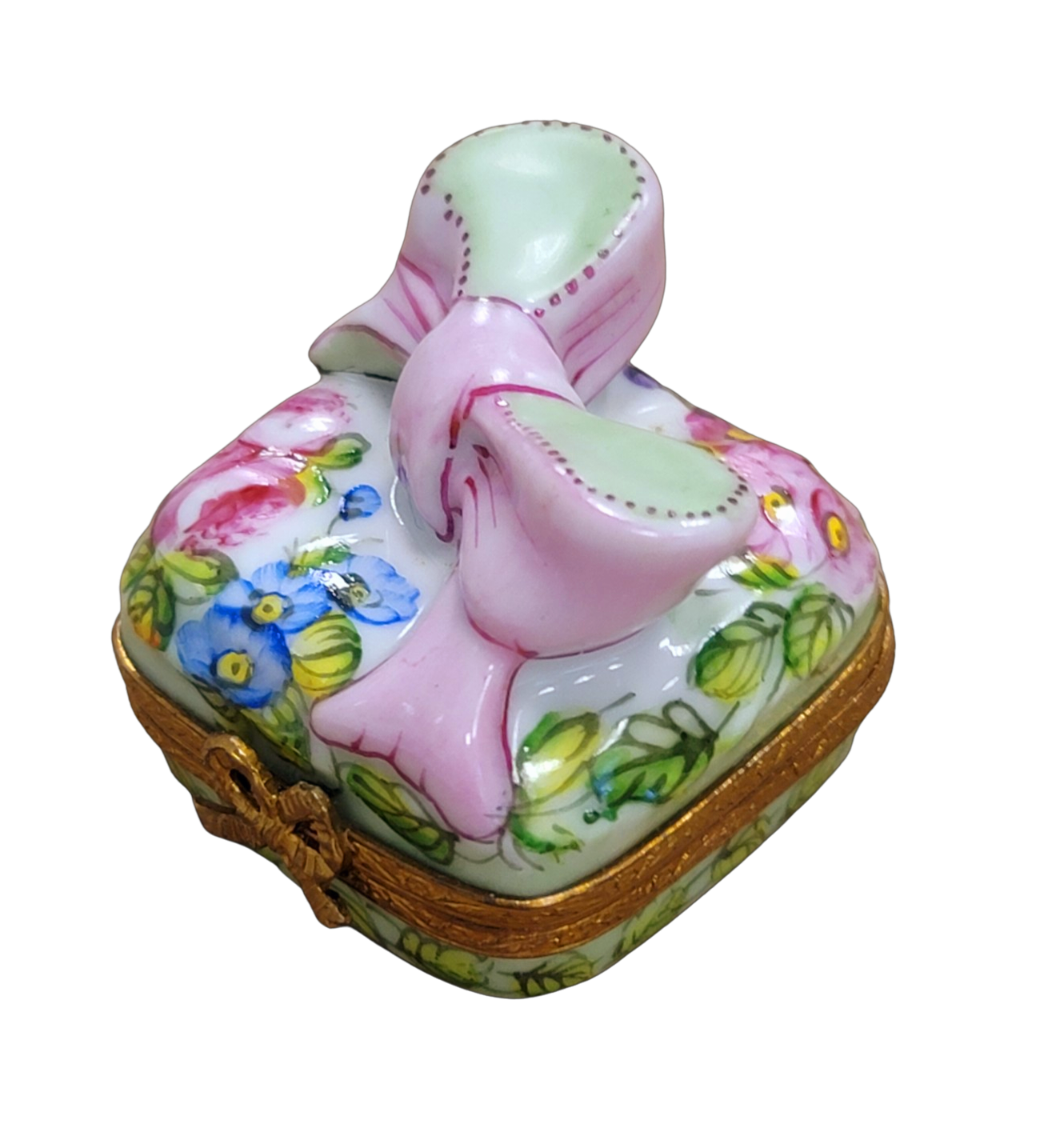 Pink Floral Gift Limoges Box Porcelain Limoges Limoges Box special birthday spring French Trinket Box