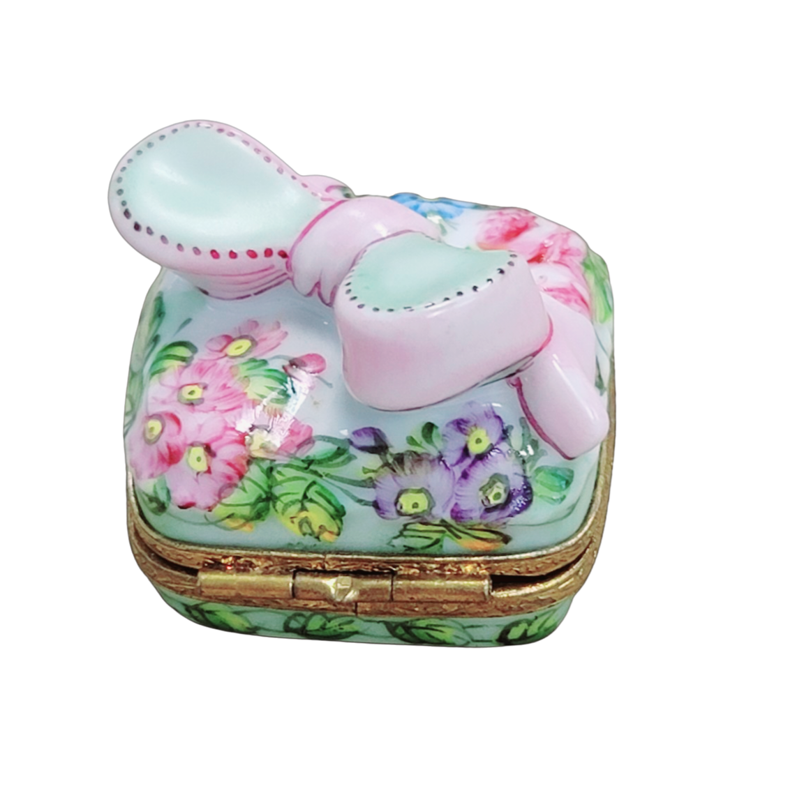 Pink Floral Gift Limoges Box Porcelain Limoges Limoges Box special birthday spring French Trinket Box