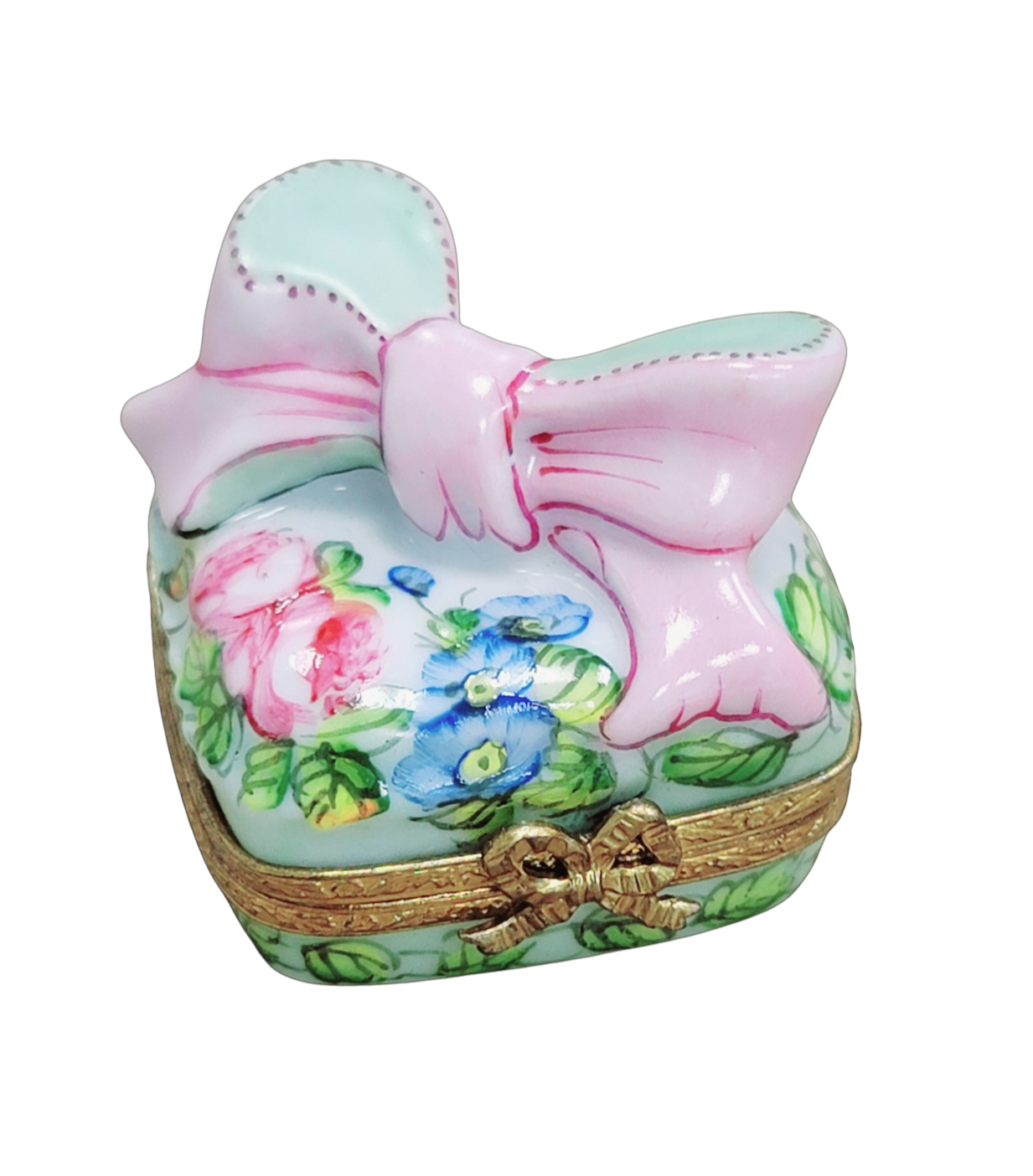 Pink Floral Gift Limoges Box Porcelain Limoges Limoges Box special birthday spring French Trinket Box