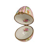 Pink Floral Limoges Egg Box Porcelain Limoges egg LIMOGES BOXES French Trinket Box