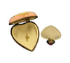 Pink Heart Perfume Box Porcelain Limoges Perfume Heart French Trinket Box