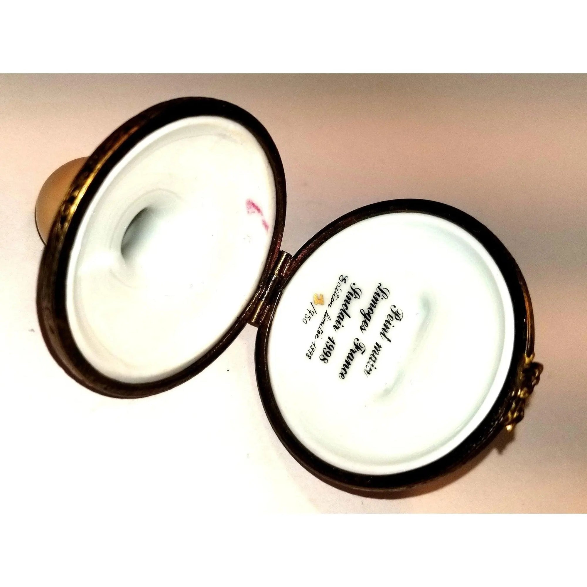 Pink Pacifier Baby Limoges Box Porcelain Limoges baby limoges box babies maternity French Trinket Box