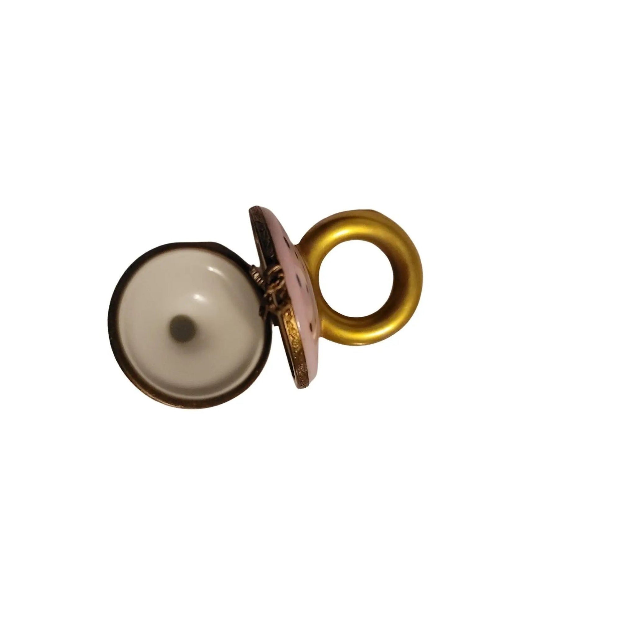 Pink Pacifier Baby Limoges Box Porcelain Limoges baby limoges box babies maternity French Trinket Box