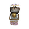 Pink Porcelain Perfume Box Porcelain Limoges Perfume French Trinket Box