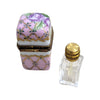 Pink Porcelain Perfume Box Porcelain Limoges Perfume French Trinket Box