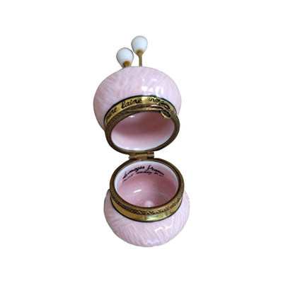 Pink Yarn Limoges Box Treasure Porcelain Limoges fashion home women French Trinket Box